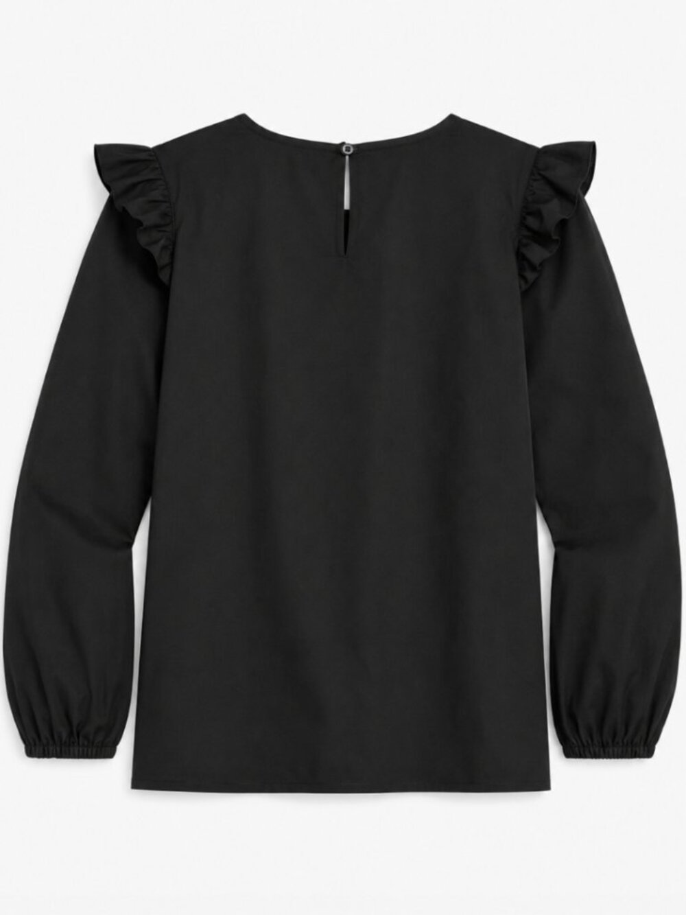 J.Crew Factory Cotton Poplin Top with Ruffles โ Size M - NWT - Picture 2 of 2